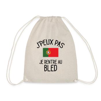 J'Peux Pas Portugal Humour Idée Cadeau Portugais - Sac de sport léger - nature - Devant