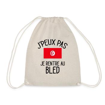 J'Peux Pas Tunisie Humour Idée Cadeau Tunisien - Sac de sport léger - nature - Devant