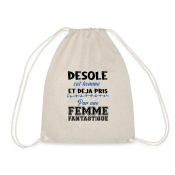 Désolé cet homme est déjà pris par une femme - Sac de sport léger - nature - Devant