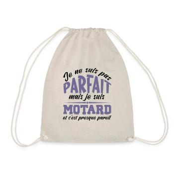 Je ne suis pas parfait mais je suis motard - Sac de sport léger - nature - Devant