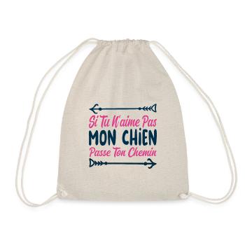 Si tu n’aimes pas mon chien - Sac de sport léger - nature - Devant