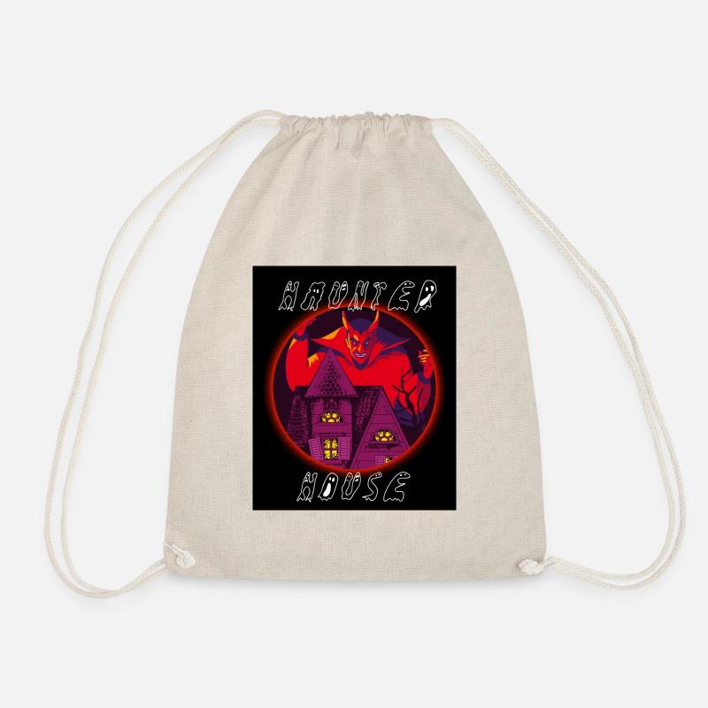 Spooky haunted house - Drawstring Bag - nature