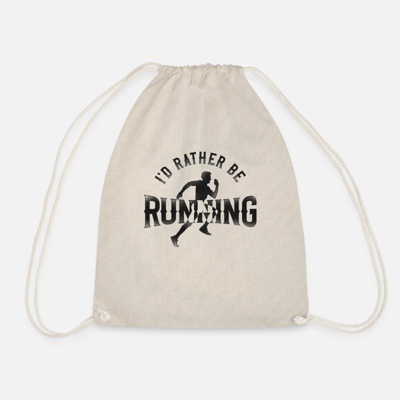 Running Runner Half Marathon - Drawstring Bag - nature