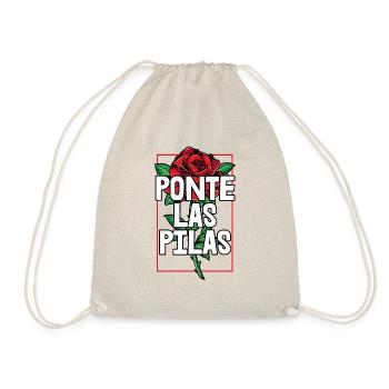 Ponte Las Pilas Latina LatinX - Drawstring Bag - nature - Front
