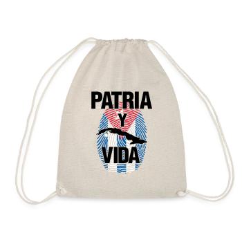 Patria Y Vida Cuba Homeland And Life - Drawstring Bag - nature - Front