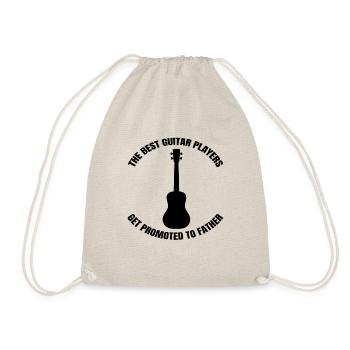 Gitarrist Papa Vater Gitarre Musiker Dad Gitarren - Turnbeutel - Natur - Vorne