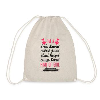 Cruise Ship Vacation Girl I'm A - Drawstring Bag - nature - Front