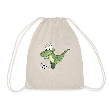 Dino Football Cartoon - Footballeur dinosaure - Sac de sport léger - nature - Devant