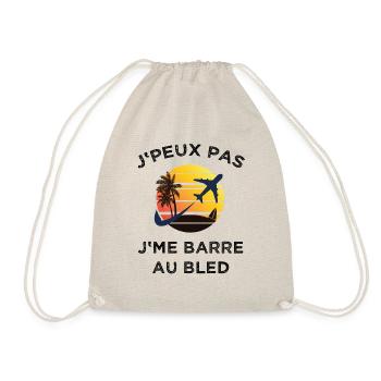 J'peux pas j'me barre au bled - Sac de sport léger - nature - Devant