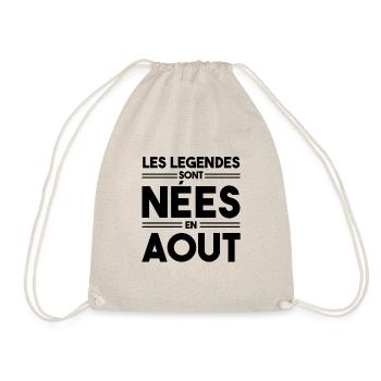 les légendes sont nées en août - Sac de sport léger - nature - Devant