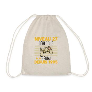niveau 27 débloqué génial depuis 1995 - Sac de sport léger - nature - Devant