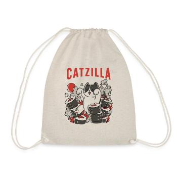 Catzilla Chat Mignon Humour Japon Sushi - Sac de sport léger - nature - Devant