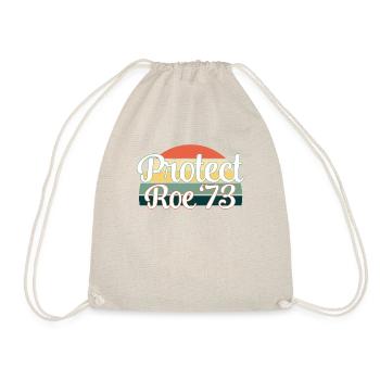 Protect Roe '73 Vintage Feminist - Drawstring Bag - nature - Front