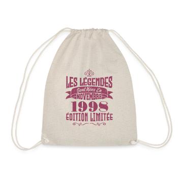Les légendes sont nées en novembre 1998 - Sac de sport léger - nature - Devant