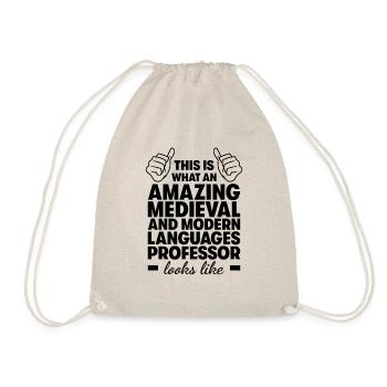 Medieval and Modern Languages Professor - Drawstring Bag - nature - Front