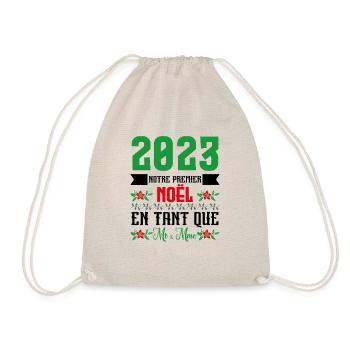 Notre premier Noël en tant que M. et Mme 2023 - Sac de sport léger - nature - Devant