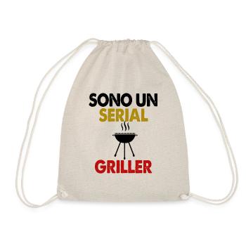 Sono Un Serial Griller - Drawstring Bag - nature - Front