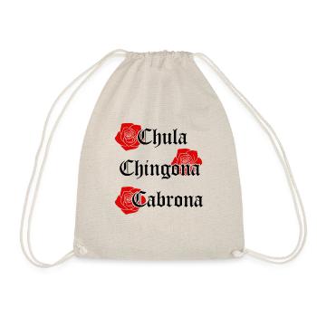 Chula Chingona Cabrona - Drawstring Bag - nature - Front