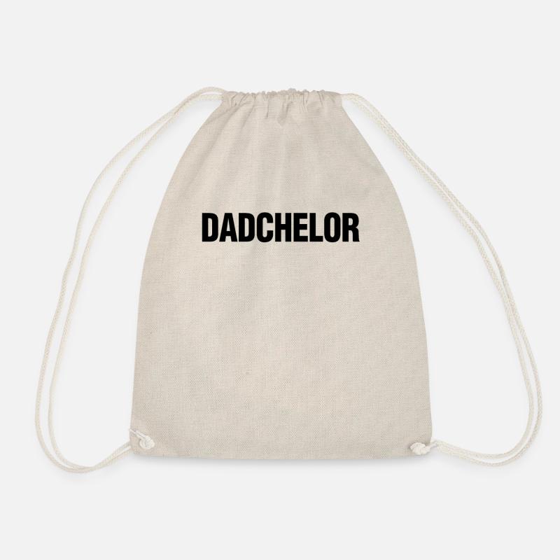 Single Dad Bachelor Funny - Drawstring Bag - nature