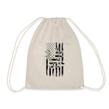 Axolotl Drapeau américain Axolotl Kawaii Axolotl - Sac de sport léger - nature - Devant