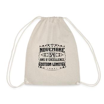 Novembre 54 Ans cadeau d'Anniversaire - Sac de sport léger - nature - Devant