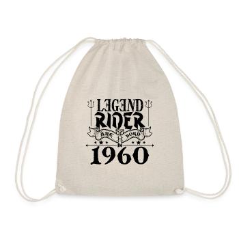 Legend Rider Are geboren 1960 - Turnbeutel - Natur - Vorne