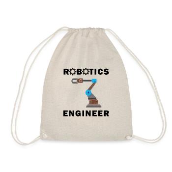 Robotertechnik, Mechaniker, Elektronik - Turnbeutel - Natur - Vorne