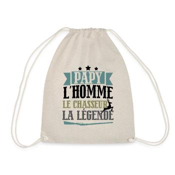 Papy l'homme le chasseur légende cadeau retraite - Sac de sport léger - nature - Devant