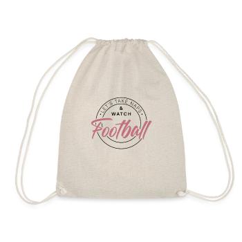 Take Naps & Watch Football - Drawstring Bag - nature - Front