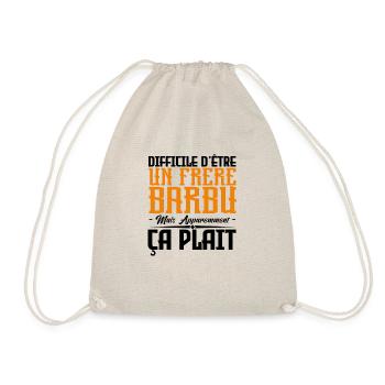 frère barbu, citations barbe, Idée cadeau frère. - Sac de sport léger - nature - Devant