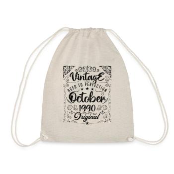 Vintage born in october 1990 - anniversary gift. - Sac de sport léger - nature - Devant