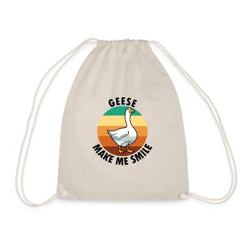 Oies, oiseaux, faune, animal mignon, oie - Sac de sport léger - nature - Devant