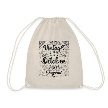 Vintage BORN IN OCTOBER 2003 - anniversary gift. - Sac de sport léger - nature - Devant