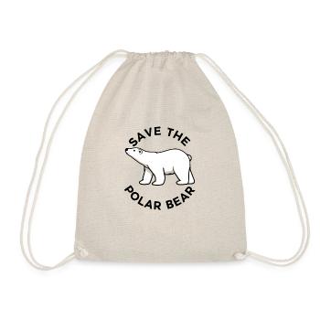 Rette Eisbären Wildlife Cute Pola Bear - Turnbeutel - Natur - Vorne