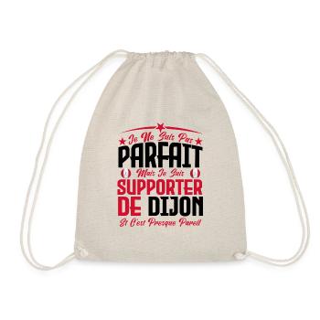 je ne suis pas parfait, supporteur de dijon . - Sac de sport léger - nature - Devant