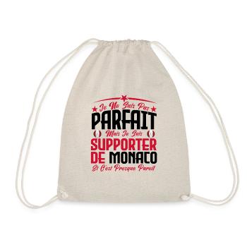 je ne suis pas parfait, supporteur de Monaco . - Sac de sport léger - nature - Devant