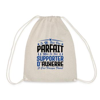 je ne suis pas parfait, supporteur d'Auxerre . - Sac de sport léger - nature - Devant