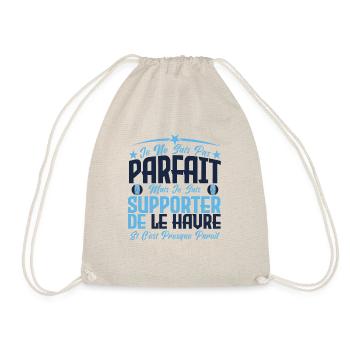 je ne suis pas parfait, supporteur de Le Havre. - Sac de sport léger - nature - Devant