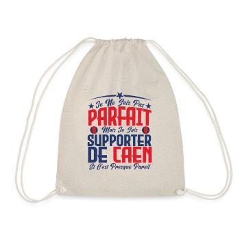 je ne suis pas parfait, supporteur de Caen. - Sac de sport léger - nature - Devant