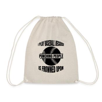 Baseball Lovers Baseball Gift Jeu de baseball - Sac de sport léger - nature - Devant