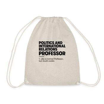 Politics and Internacional Relations Professor - Drawstring Bag - nature - Front