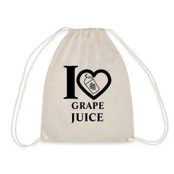 J’adore le jus de raisin - Sac de sport léger - nature - Devant