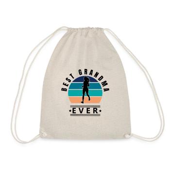 Best Grandma Ever Running - Drawstring Bag - nature - Front