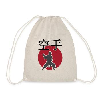 Karate. Kampfsport. Geschenkidee. Japan - Turnbeutel - Natur - Vorne