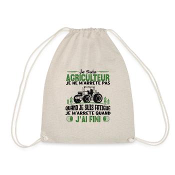Je suis agriculteur je ne m'arrête pas agriculteur - Sac de sport léger - nature - Devant