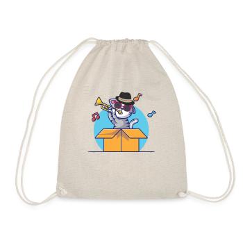 Trompettiste Cat Jazz - Sac de sport léger - nature - Devant