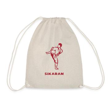 Sikaran Outfit für Martial Arts Kämpfer - Turnbeutel - Natur - Vorne