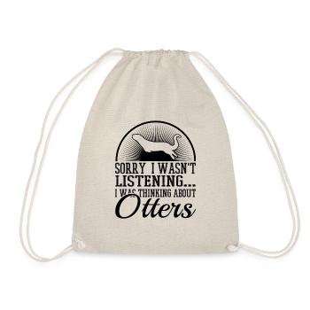 Denken Sie an Otters Forest Animal River Wildlife - Turnbeutel - Natur - Vorne