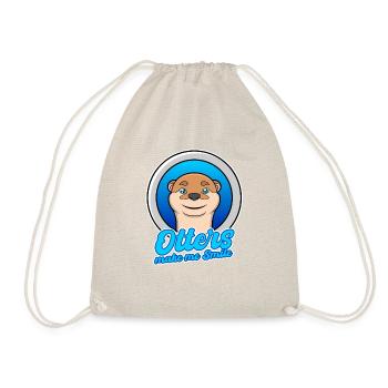 Otters Smile Cute Nature Sea Otters Wilderness - Drawstring Bag - nature - Front