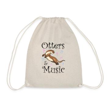 Otters Musicien Notes de musique Dancing Sea Otter - Sac de sport léger - nature - Devant